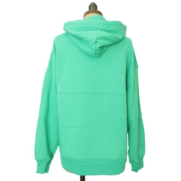 EVERLANE The Track Organic Cotton Hoodie Sweatshirt S Bright Jade Green NWT B62 - Picture 4 of 6